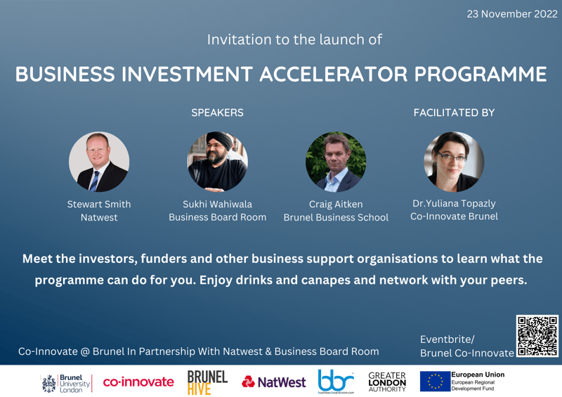 Business Investment Accelerator Programme Launch