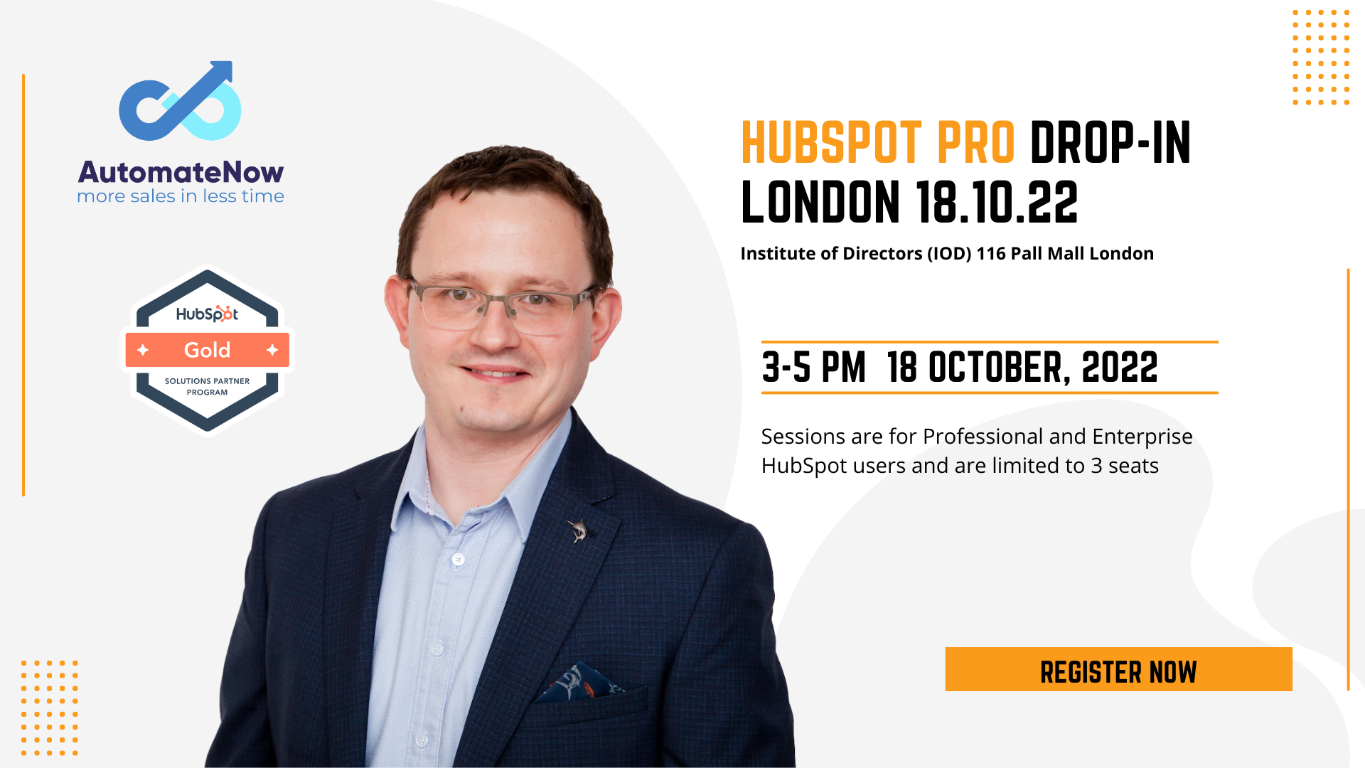 HubSpot Pro Drop-in Session London 18.10.22