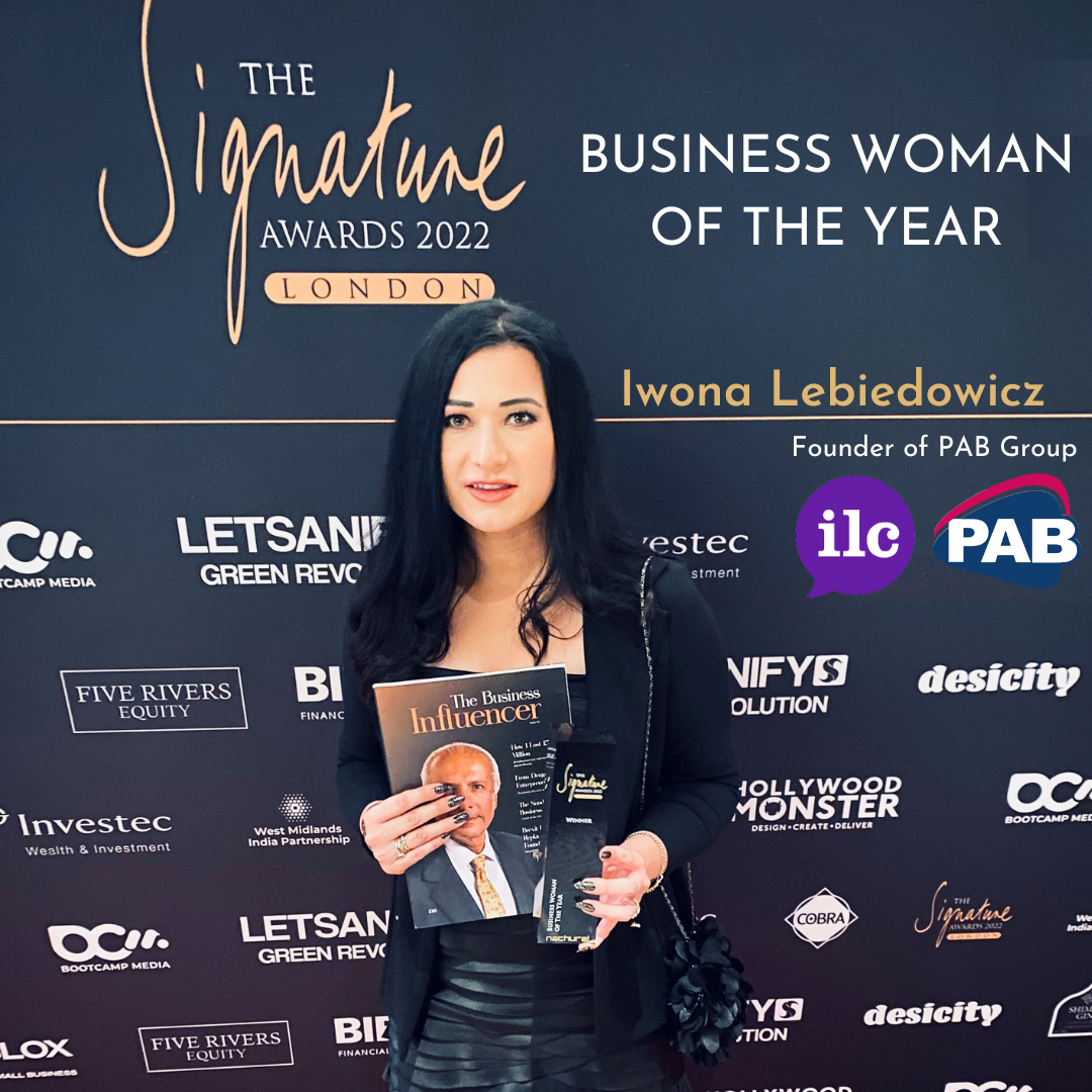 Iwona Lebiedowicz - Business Women of the Year at the Signature Awards 2022!
